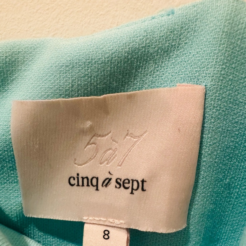 Cinq à Sept Aqua Midi Dress